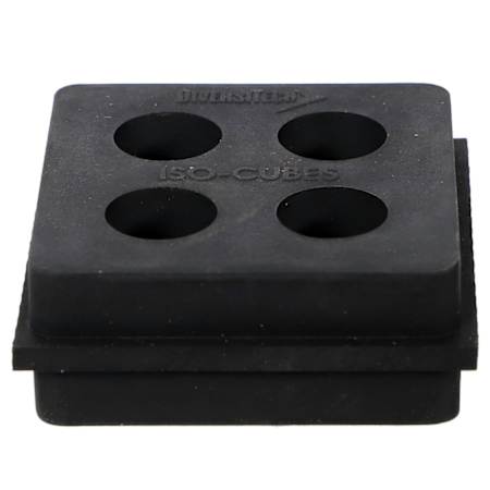 DiversiTech Anti-Vibration Pad - 2 x 2 x 3/4 Black
