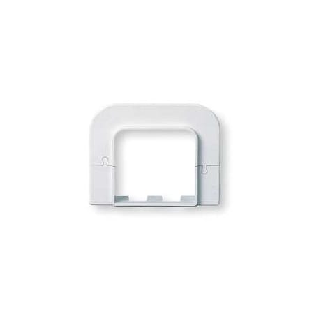 DiversiTech 6" SpeediChannel Flat Wall Escutcheon for Air Conditioning Line Set Cover System Natural