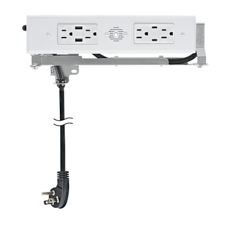 Docking Drawer 15 Amp Blade Duo In Drawer Outlet - Fast 2 x 30W USB-C / 2 x USB-A / 4 x AC White