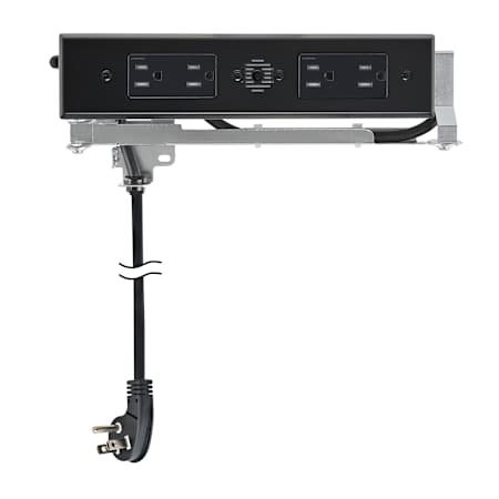 Docking Drawer Blade Duo In-Drawer Outlet (4) 15 Amp AC Outlets Black