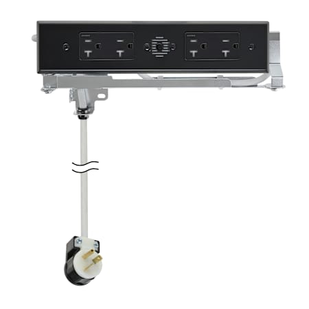 Docking Drawer Blade Duo In-Drawer Outlet (4) 20 Amp AC Outlets Black