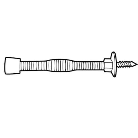 DON-JO Door Stop Spring Stop Antique Nickel