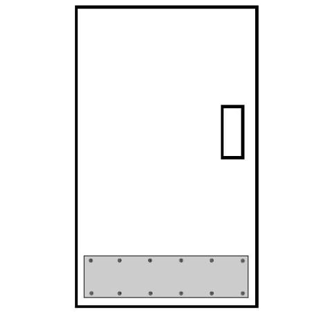 DON-JO Beveled Commercial Grade Kick Plate Oil Rubbed Bronze
