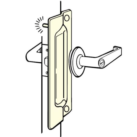 DON-JO Accessory Latch Protector Silver Coated