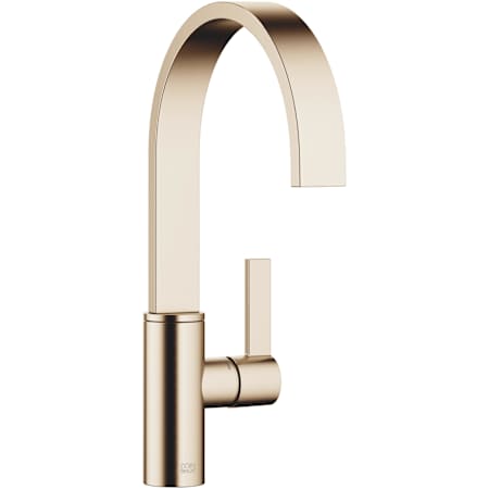 Dornbracht Mem 1.5 GPM Single Hole Kitchen Faucet with Swivel Spout and Cartridge Brushed Champagne (22kt Gold)