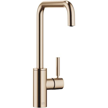 Dornbracht Meta Square 1.5 GPM Single Hole Kitchen Faucet with Swivel Spout Brushed Champagne (22kt Gold)