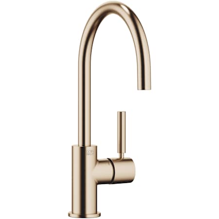 Dornbracht Tara 1.5 GPM Single Hole Bar Faucet with Swivel Spout and Mounting Hardware Brushed Champagne (22kt Gold)