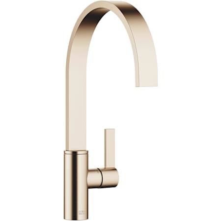 Dornbracht Mem 1.5 GPM Single Hole Kitchen Faucet with Swivel Spout and Aerated Stream Brushed Champagne (22kt Gold)