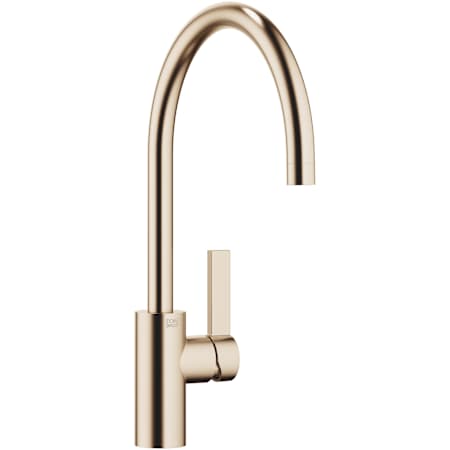 Dornbracht Tara Ultra 1.5 GPM Single Hole Kitchen Faucet with Swivel Spout and Aerated Stream Brushed Champagne (22kt Gold)