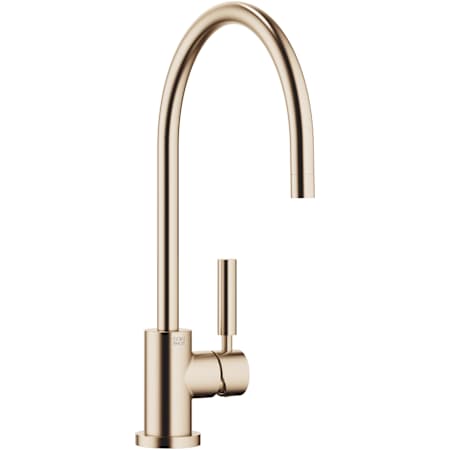 Dornbracht Tara 1.5 GPM Single Hole Kitchen Faucet with Swivel Spout and Flexible Supply Lines Brushed Champagne (22kt Gold)