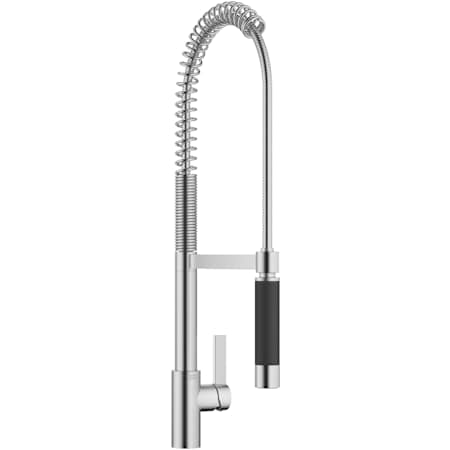 Dornbracht Tara Ultra 1.5 GPM Single Hole Pre-Rinse Pull Down Kitchen Faucet with Swivel Spout and Cartridge Brushed Chrome