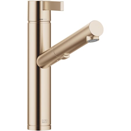 Dornbracht Eno 1.5 GPM Single Hole Pull Out Kitchen Faucet with Swivel Spout and Aerated Stream Brushed Champagne (22kt Gold)