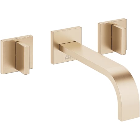Dornbracht MEM 1.2 GPM Wall Mounted Vessel Widespread Stationary Bathroom Faucet Brushed Champagne (22kt Gold)