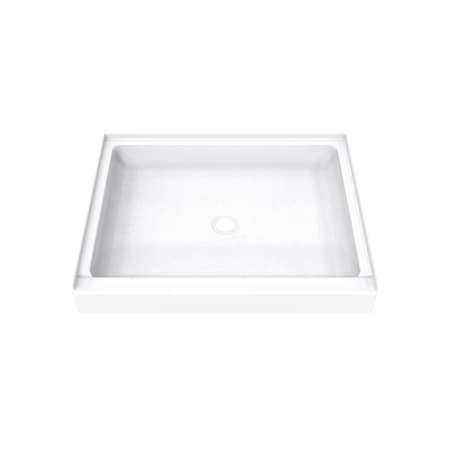 DreamLine DreamStone 34" x 42" Shower Base with Single Threshold and Center Drain White