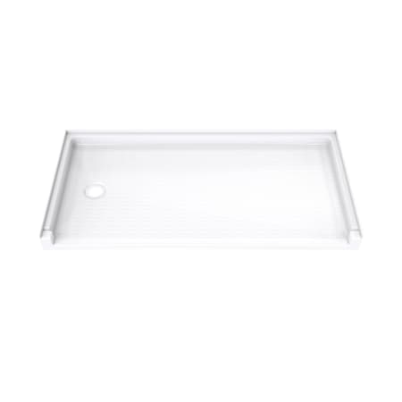 DreamLine DreamStone 30" x 60" Shower Base with Single Threshold and Left Drain White