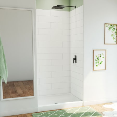 DreamLine DreamStone 84" High x 42" Wide Alcove Shower Module with Shower Wall and Base White