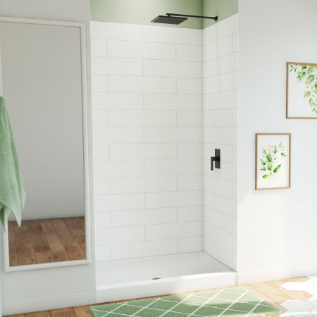DreamLine DreamStone 84" High x 48" Wide Alcove Shower Module with Shower Wall and Base White