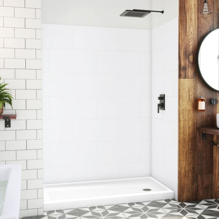 DreamLine DreamStone 84" High x 60" Wide Alcove Shower Module with Shower Wall and Base White