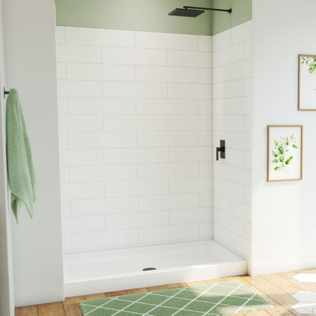 DreamLine DreamStone 84" High x 60" Wide Alcove Shower Module with Shower Wall and Base White