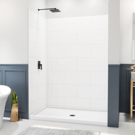 DreamLine DreamStone 84" High x 60" Wide Alcove Shower Module with Shower Wall and Base White