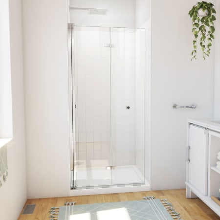 DreamLine Aqua-Q Fold 76-3/4" High x 36" Wide Shower Door Chrome