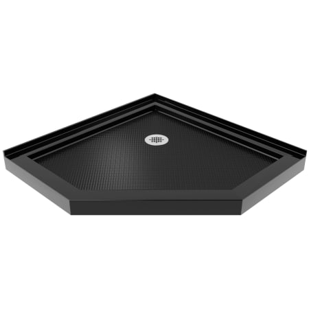 DreamLine SlimLine 36" x 36" Neo-Angle Shower Base with Corner Drain Black