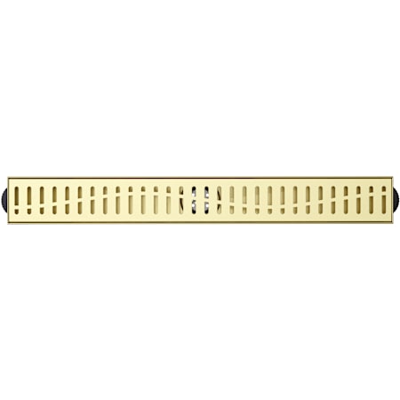 DreamLine Enigma 24" Linear Grate Shower Drain Brushed Brass