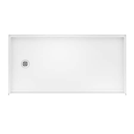 DreamLine Crest 54" x 31" Rectangular Shower Base with Single Threshold and Left Drain White