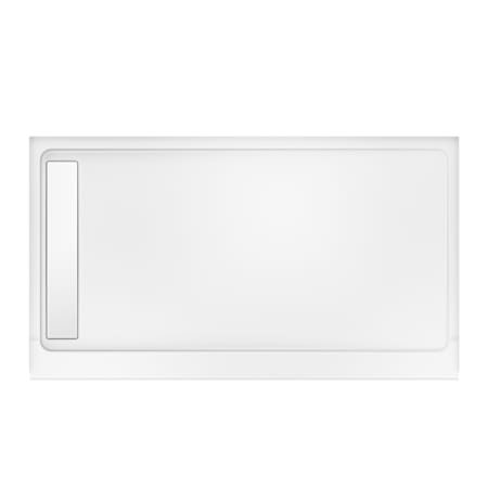 DreamLine Crest 59-1/2" x 31-3/4" Rectangular Shower Base with Single Threshold and Left Drain White