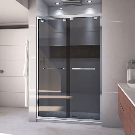 DreamLine Encore 44 - 48" W x 76" H Semi-Frameless Bypass Sliding Shower Door Chrome