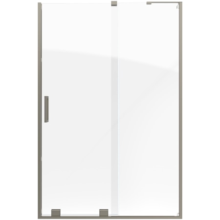 DreamLine Mirage-Z 72" High x 48" Wide Sliding Frameless Shower Door with Clear Glass Brushed Nickel