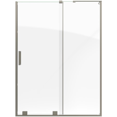 DreamLine Mirage-Z 72" High x 54" Wide Sliding Frameless Shower Door with Clear Glass Brushed Nickel