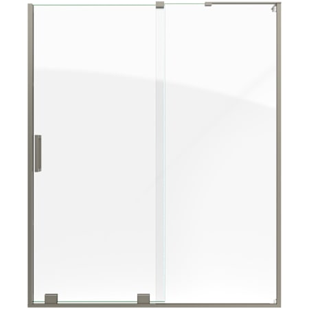 DreamLine Mirage-Z 72" High x 60" Wide Sliding Frameless Shower Door with Clear Glass Brushed Nickel