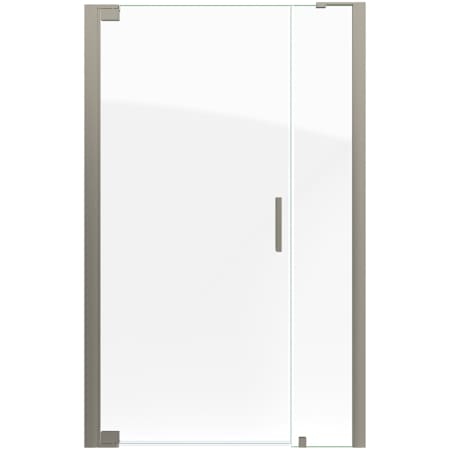 DreamLine Elegance-LS 45 3/4 - 47 3/4" W x 72" H Frameless Pivot Shower Door Brushed Nickel