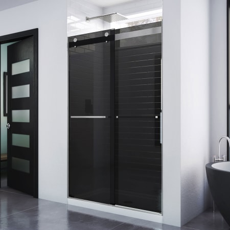 DreamLine Essence 44-48" W x 76" H Frameless Bypass Shower Door Brushed Nickel