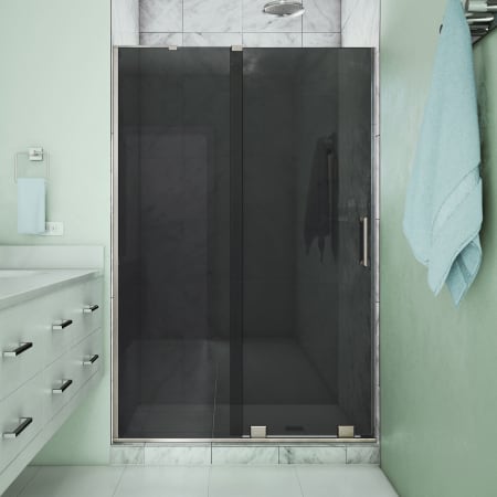 DreamLine Mirage-X 44 - 48" W x 72" H Frameless Sliding Shower Door Brushed Nickel