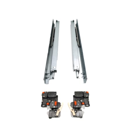 DTC SS20 Series 21 Inch Full Extension Concealed Drawer System with 85 Pound Weight Capacity and Soft Close - Pair Nickel