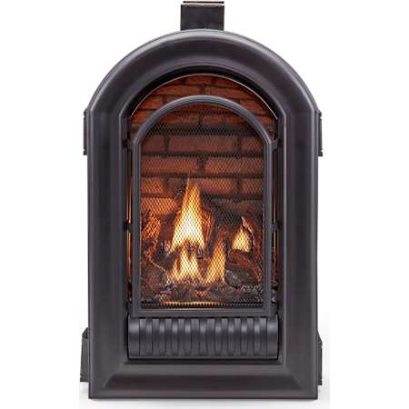 Duluth Forge 25 Inch Wide 20,000 BTU Vent Free Liquid Propane Fireplace Insert with Ceramic Brick Liner and Oxygen Depletion Sensor N/A