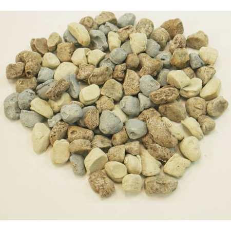 Duluth Forge Ceramic Fiber Pebbles for Fireplace Mixed Gray