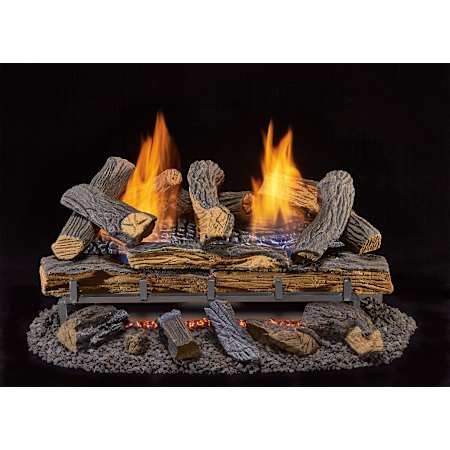 Duluth Forge 33,000 BTU Vent Free Liquid Propane Log Set Fireplace with Ember Burner System and Oxygen Depletion Sensor N/A