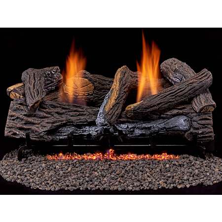 Duluth Forge 33,000 BTU Vent Free Liquid Propane Log Set Fireplace with Built-In Thermostat and Oxygen Depletion Sensor N/A