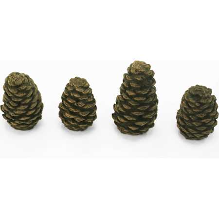 Duluth Forge Decorative Concrete Pine Cones for Fireplace - Set of 2 N/A
