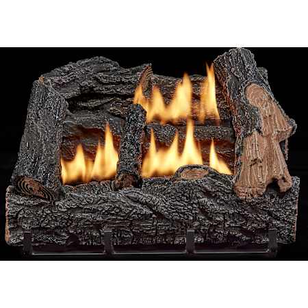 Duluth Forge 30,000 BTU Vent Free Liquid Propane, Natural Gas Log Set Fireplace with Ventless Dual Fuel Technology and Piezo Ignition N/A