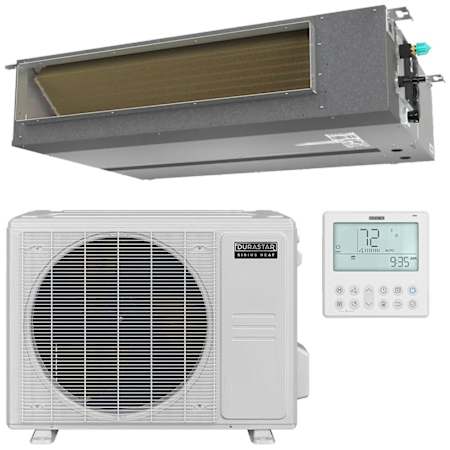 Durastar 18K BTU Cooling / 18K BTU Heating 20.4 SEER2 One Zone Concealed Duct Mini Split Package N/A