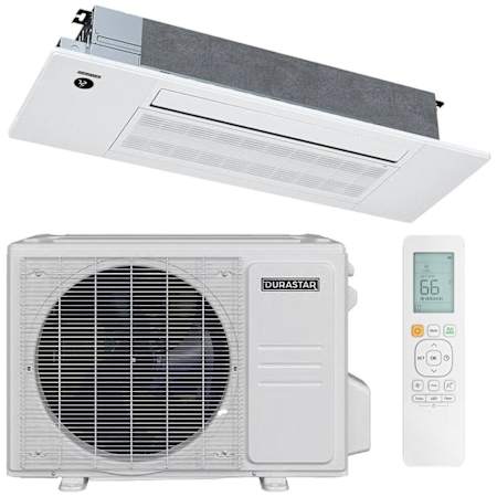 Durastar 9K BTU Cooling / 10K BTU Heating 22.1 SEER2 One Zone Ceiling Cassette Mini Split Package N/A