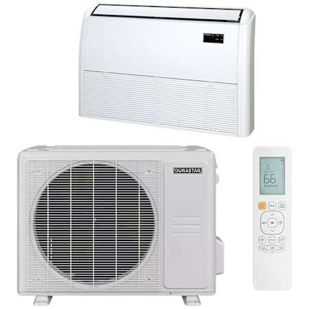 Durastar 18K BTU Cooling / 18K BTU Heating 22.3 SEER2 One Zone Floor Console. Wall Mounts Mini Split Package N/A