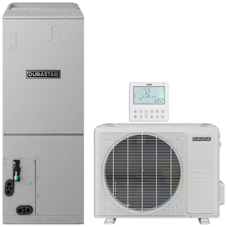 Durastar 18K BTU Cooling / 18K BTU Heating 18.5 SEER2 One Zone Ducted Air Handler Mini Split Package N/A