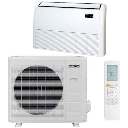 Durastar 24K BTU Cooling / 25K BTU Heating 21.1 SEER2 One Zone Floor Console. Wall Mounts Mini Split Package N/A