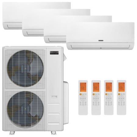 Durastar 36K BTU Cooling / 36K BTU Heating 20 SEER2 Four Zone Wall Mount Mini Split Package with (4) 12k BTU Indoor Units White