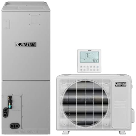 Durastar 18K BTU Cooling / 19K BTU Heating 19 SEER2 Single Zone Ducted Air Handler Mini Split System with (1) 24K BTU Indoor Unit N/A